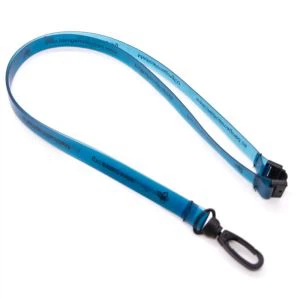 Sekirite PVC Lanyard Double Sided ID Kat Badj Bobin Holder