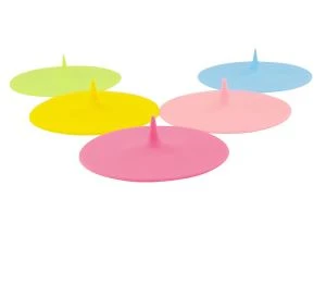 Anti-pousyè, Airtight Seal Food Grade Silicone Drnik Cup Lids
