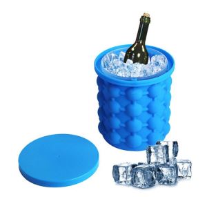 Silicone silendrik glas Genie Diven Glas Bucket ak kouveti