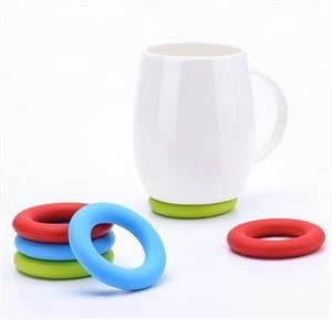 3D silikon bwè coaster izolasyon chalè ki pa glise Silisyòm pad