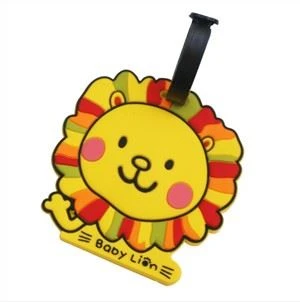 Piblisite desen kado kawotchou bagaj Tag Silicone Travel Bag Tag