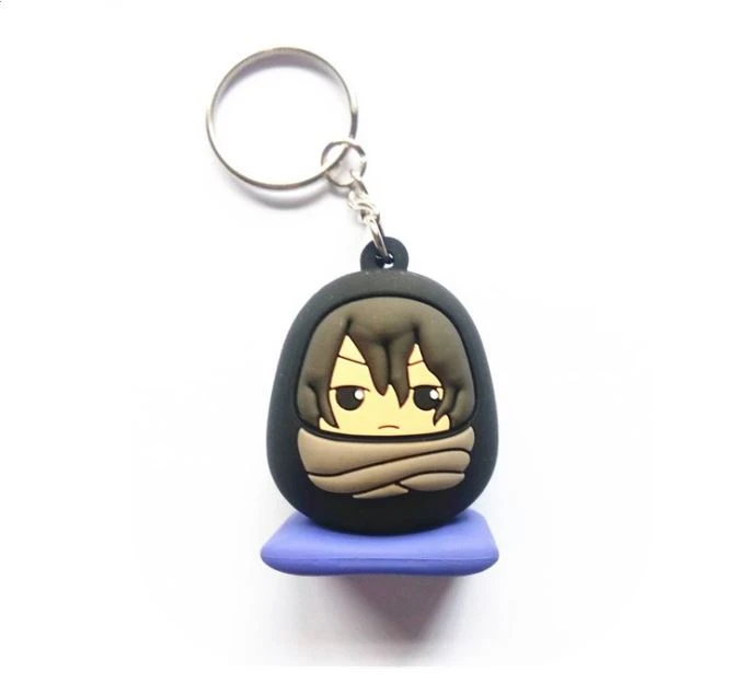 Mou PVC desen 3D 2D Keychains kawotchou kle Holder