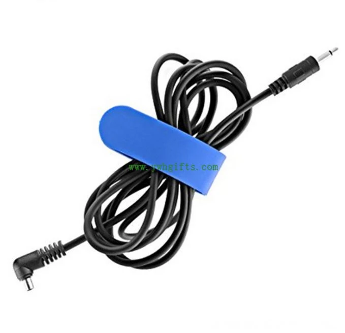 3D Logo Soft PVC Bookmark Silicone Cable Holder