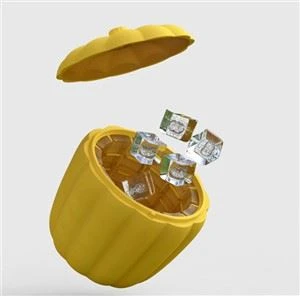 Nouvo silikon joumou bokit glas byè glas kib pi fre Acrylic glas bokit