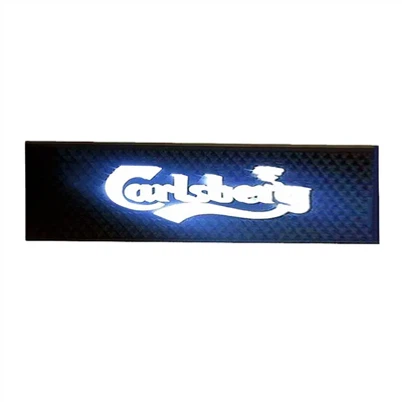 OEM dirije limyè Mat Brands Soft PVC dirije Bar Mat